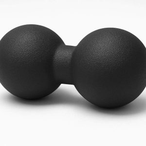 Peanut Massage Ball Double Lacrosse Mobility Roller For Spine Back Neck Therapy Myofascial Muscle Release Black