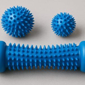 Spiky Massage Ball Set Hard Foot Roller For Plantar Fasciitis Reflexology Deep Tissue Trigger Point Therapy