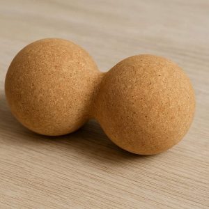 Cork Massage Ball Eco Friendly Natural Wood Firm Trigger Point Massager For Deep Tissue Myofascial Muscle Release