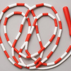 Beaded Segmented Jump Rope Tangle Free Flexible Plastic Soft Beaded Skipping Rope For Rhythm Fitness Tricks Training